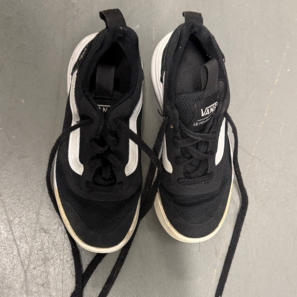 Vans Kids Black and White Sneakers